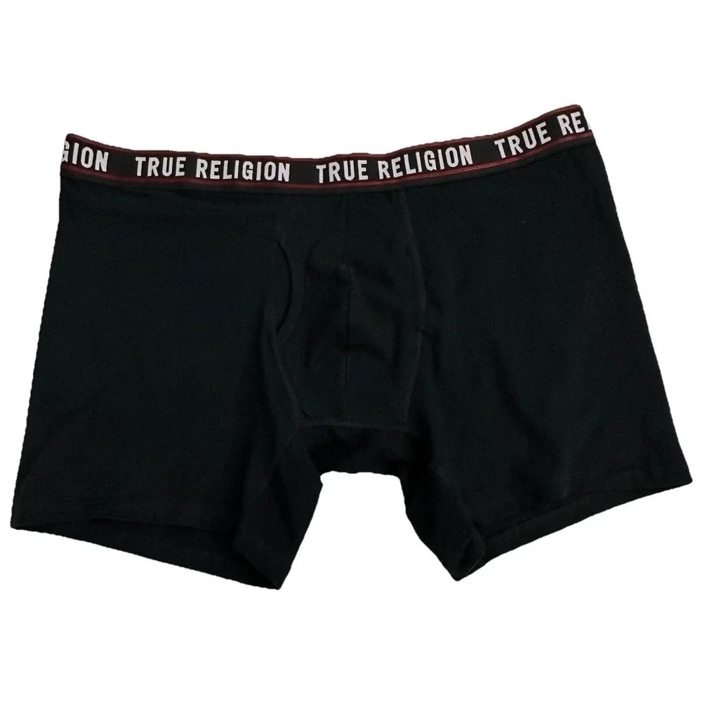True Religion Men's 4 Pack Boxer Briefs Cotton Stretch Size Large New